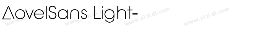 AovelSans Light字体转换